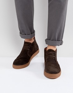 Замшевые ботинки чукка коричневого цвета Selected Homme Dempsey - Коричневый