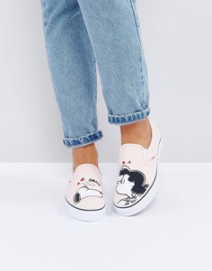 Кроссовки-слипоны Vans X Peanuts - Синий