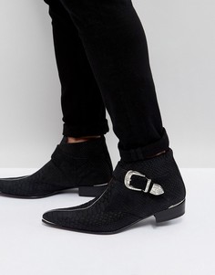 Черные ботинки с пряжкой Jeffery West Adam Ant - Черный