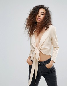 Топ с запахом и бантом Unique 21 - Рыжий