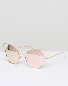 Розовые солнцезащитные очки кошачий глаз Jeepers Peepers - Розовый
