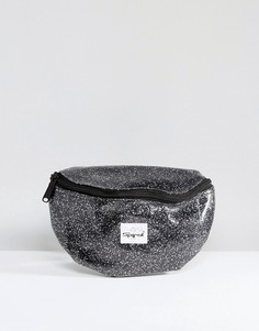 Блестящая сумка-кошелек на пояс Spiral - Черный