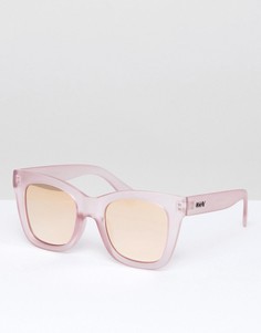 Розовые солнцезащитные очки «кошачий глаз» Quay Australia - Прозрачный