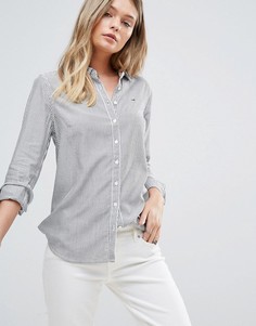 Рубашка свободного кроя в полоску Tommy Hilfiger Denim - Мульти