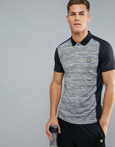 Серая меланжевая спортивная футболка-поло Lyle & Scott Fitness Campbell - Серый