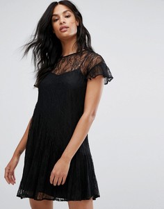 Кружевное платье на бретельках Vero Moda - Черный