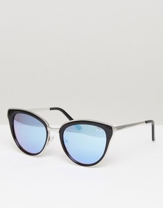 Черно-сиреневые солнцезащитные очки кошачий глаз Quay Australia Every Little Thing - Черный