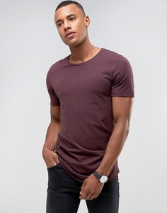 Длинная футболка с круглым вырезом Jack & Jones Premium - Красный