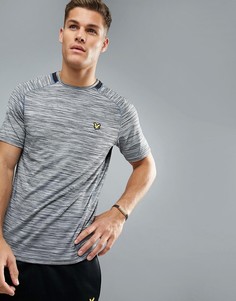 Спортивная меланжевая футболка с контрастной отделкой Lyle & Scott Fitness Jones - Серый