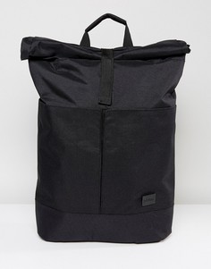 Черный рюкзак с подворачивающимся верхним клапаном Spiral - Черный