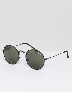 Круглые солнцезащитные очки Quay Australia Mod Star - Черный