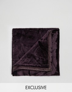Платок для нагрудного кармана из мятого бархата Noose & Monkey - Фиолетовый