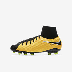 Футбольные бутсы для игры на твердом грунте для школьников Nike Jr. Hypervenom Phelon III Dynamic Fit
