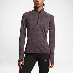 Женская беговая футболка с длинным рукавом и половинной молнией Nike Sphere Element