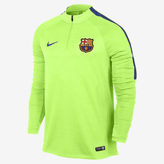 Мужская футболка для футбольного тренинга с молнией 1/4 FC Barcelona Squad Nike