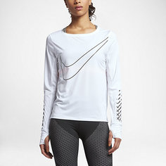 Женская беговая футболка с длинным рукавом Nike Breathe (City)