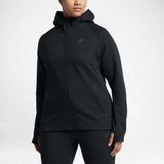 Женская худи с полноразмерной молнией Nike Sportswear Tech Fleece (большие размеры)