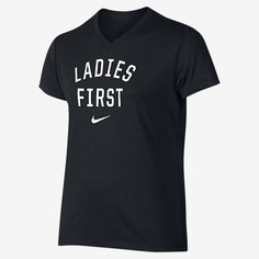 Футболка для тренинга для девочек школьного возраста Nike Dry “Ladies First”