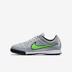 Футбольные бутсы для школьников для игры на газоне Nike Jr. Tiempo Genio Leather (10C–6Y)