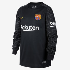 Футбольное джерси с длинным рукавом для школьников 2017/2018 FC Barcelona Stadium Goalkeeper Nike