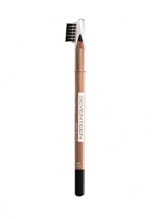 Карандаш для бровей Seventeen Seventeen. для бровей с щеточкой, т.04  "LONGSTAY EYE BROW SHAPER" чёрный