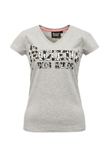 Футболка Boxeur Des Rues LADY VNECK SS T-SHIRT ALLOVER LOGO