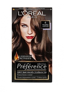 Краска для волос LOreal Paris Preference, оттенок 6, Мадрид