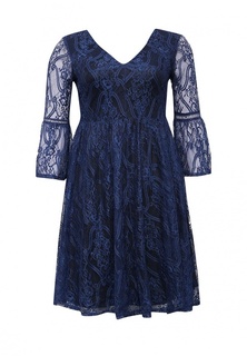 Платье LOST INK CURVE SKATER DRESS WITH LACE BELL SLEEVE