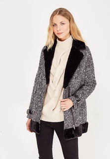 Пальто LOST INK TWEED FUR LINED COAT