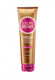 Гель LOreal Paris автозагар Sublime Bronze, Прохладная свежесть, для лица и тела, 150 мл