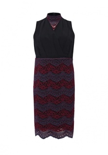 Платье LOST INK CURVE PENCIL DRESS WITH LACE SKIRT & SLEEVELESS