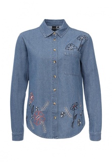 Рубашка джинсовая LOST INK DENIM FLORAL EMBROIDERED SHIRT