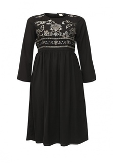 Платье LOST INK CURVE EMBROIDERED TOP DRESS