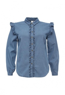 Рубашка джинсовая LOST INK CURVE DENIM FRILL SHIRT