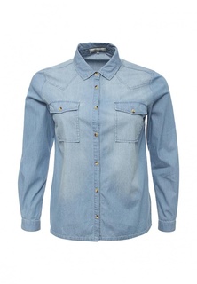 Рубашка джинсовая LOST INK PLUS CLASSIC DENIM SHIRT IN LIGHT WASH