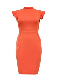Платье LOST INK CURVE PENCIL DRESS WITH FRILL SLEEVE