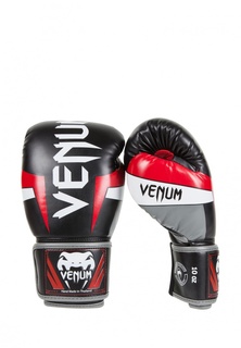 Перчатки боксерские Venum Elite Boxing Gloves - Black/Red/Grey