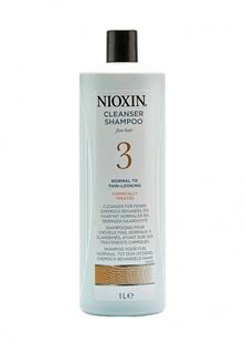 Очищающий шампунь Система 3 Nioxin для тонких химически обработанных волос склонных к выпадению 1000 мл