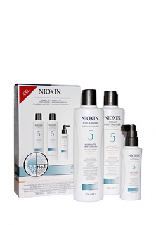 Набор Система 5 Nioxin для жестких, химически обработанных, натуральных волос склонных к выпадению 700 мл