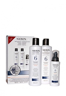 Набор Система 6 Nioxin для редеющих жестких, химически обработанных или натуральных волос 700 мл