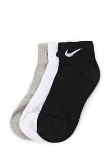 Комплект 3 пары Nike 3P YTH CTN CUSH QTR W/ MOIST M