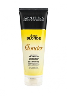 Шампунь John Frieda Sheer Blonde Go Blonder осветляющий для натуральных, мелированных и окрашенных волос, 250 мл