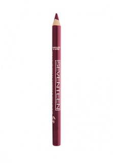 Карандаш для губ Seventeen Seventeen. для губ т.15 водостойкий с витамином Е "Super Smooth W/P Lip Liner Кроваво красный