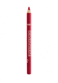 Карандаш для губ Seventeen Seventeen. для губ т.14 водостойкий с витамином Е "Super Smooth W/P Lip Liner Насыщенный красный