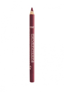 Карандаш Seventeen Seventeen. для губ т.08 водостойкий с витамином Е "Super Smooth W/P Lip Liner Клюква