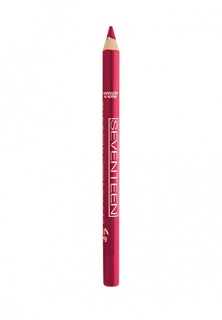 Карандаш для губ Seventeen Seventeen. для губ т.09 водостойкий с витамином Е "Super Smooth W/P Lip Liner, Фуксия