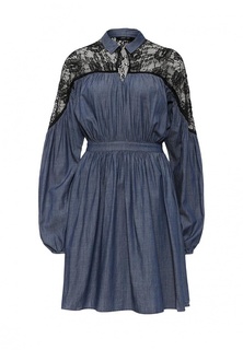 Платье LOST INK GEORGIA DENIM DRESS WITH LACE SLEEVE