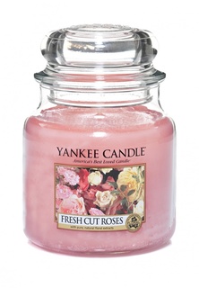 Свеча ароматическая Yankee Candle Свежесрезанные розы / Fresh Cut Roses