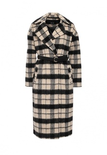 Пальто LOST INK BRUSHED CHECK MAXI COAT