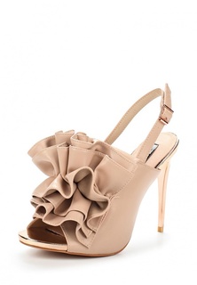 Босоножки LOST INK BEBE RUFFLE HEELED SANDAL